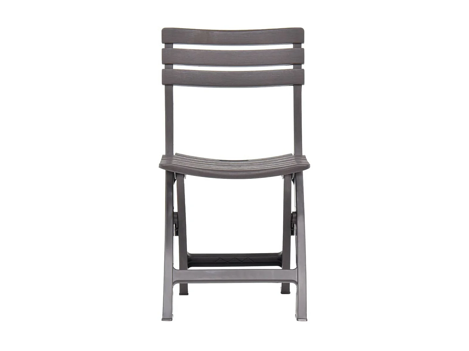 Chaises de jardin pliables 2 pcs Plastique Mocha