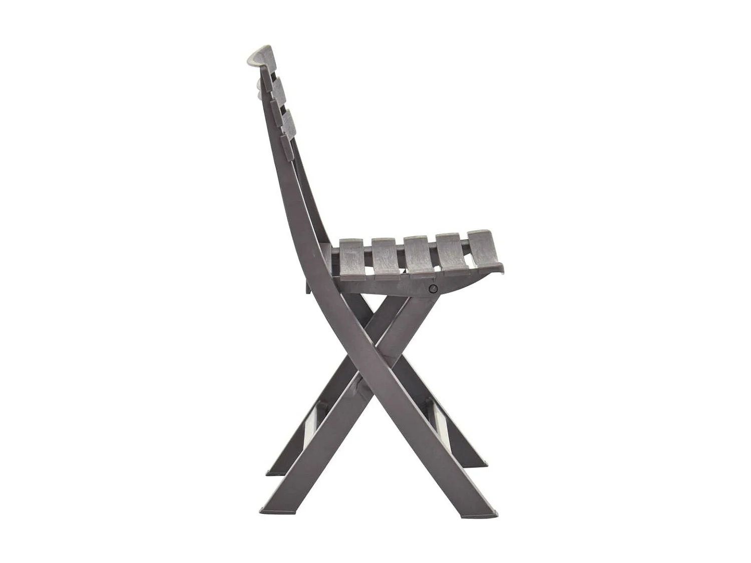 Chaises de jardin pliables 2 pcs Plastique Mocha