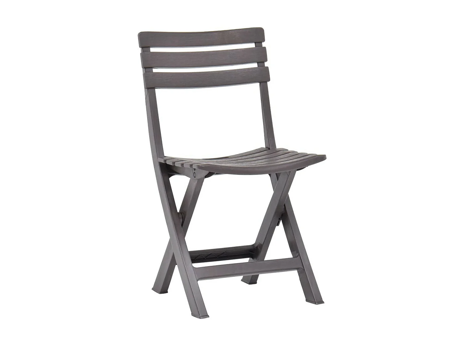 Chaises de jardin pliables 2 pcs Plastique Mocha