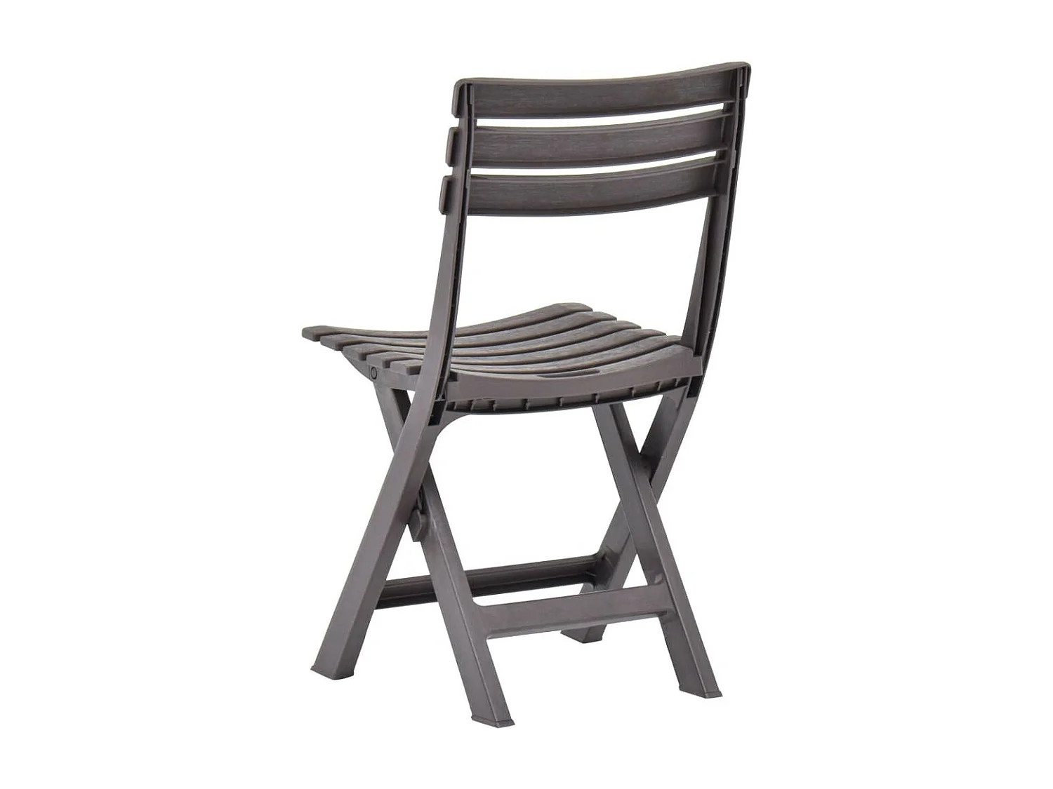 Chaises de jardin pliables 2 pcs Plastique Mocha