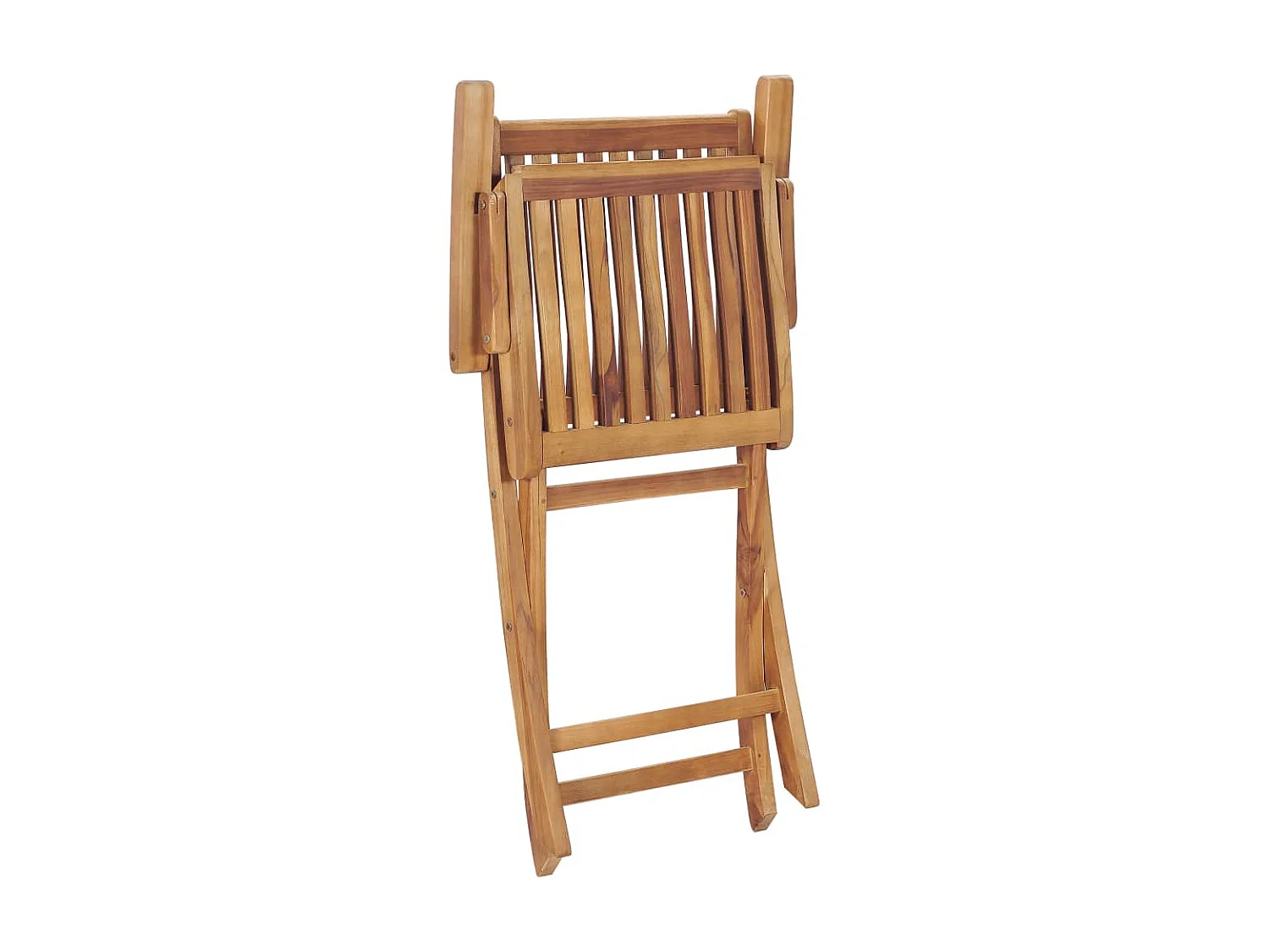 Chaises de jardin pliables 2 pcs Bois de teck massif