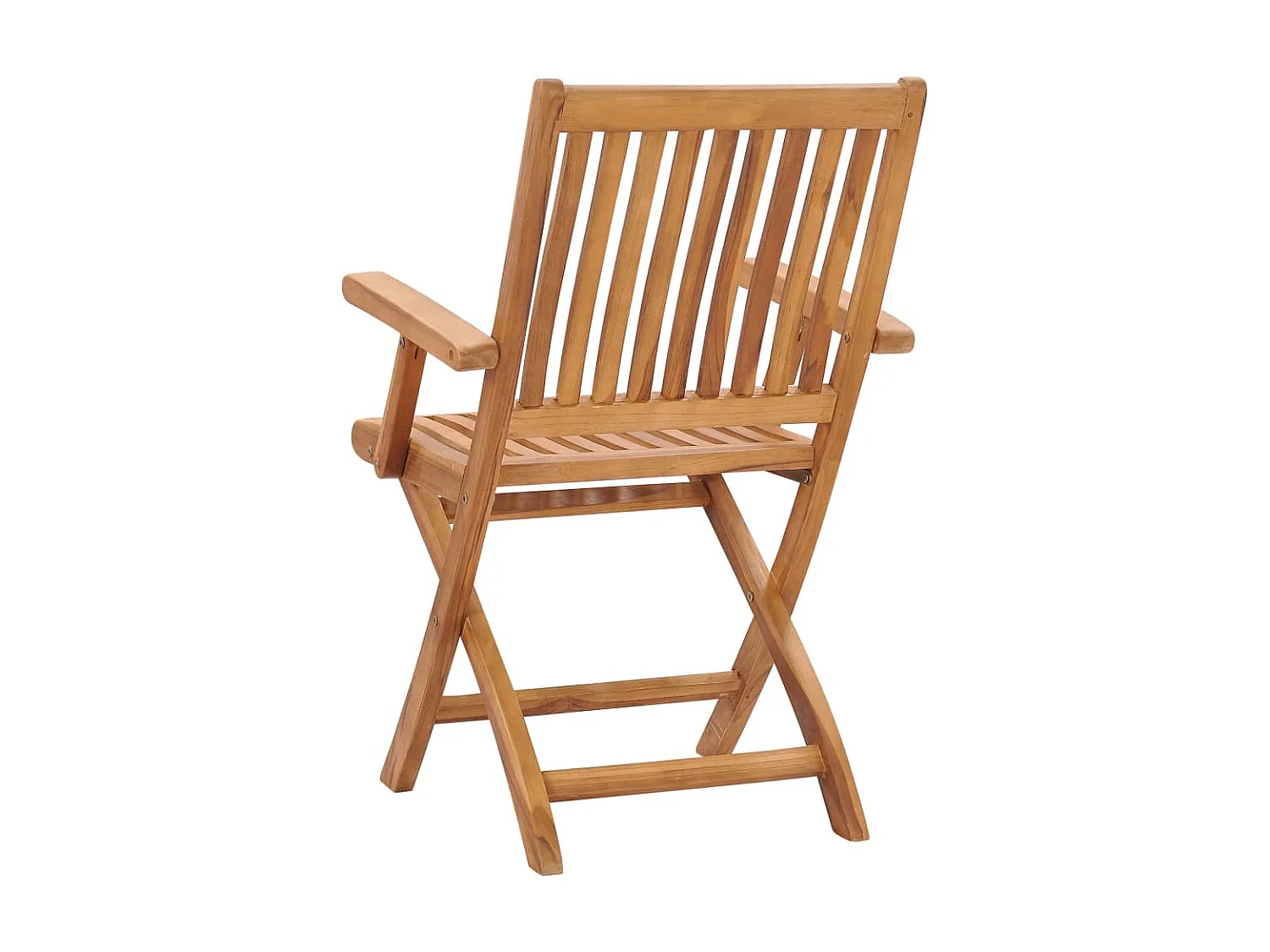 Chaises de jardin pliables 2 pcs Bois de teck massif