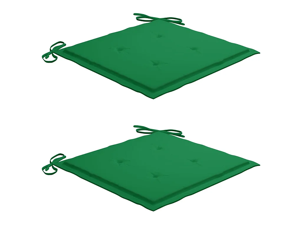 Chaises pliables de jardin 2 pcs avec coussins Bambou 27