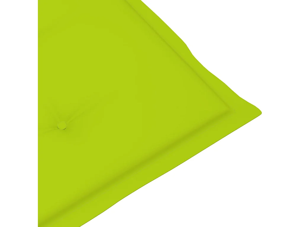 Chaises de jardin 6 pcs avec coussins vert vif Bois de teck 2