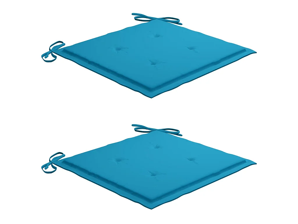 Chaises de jardin 2 pcs avec coussins Bois de teck massif 27