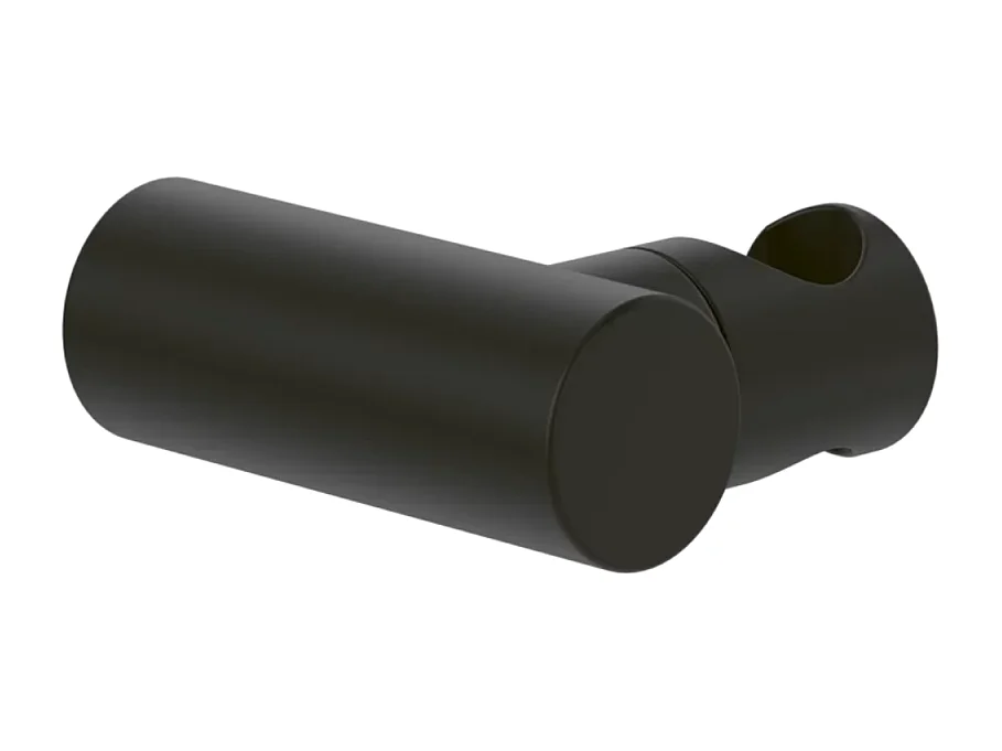 Support mural pour douchette avec raccordement VILLEROY ET BOCH Universal rond Noir mat