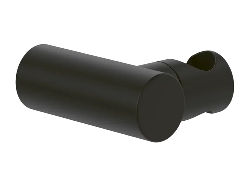 Support mural pour douchette avec raccordement VILLEROY ET BOCH Universal rond Noir mat