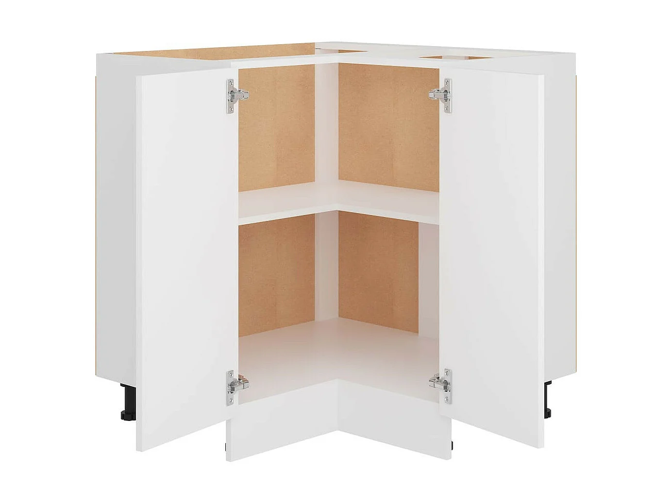 Meuble bas d'angle de cuisine Blanc 75,5x75,5x80,5