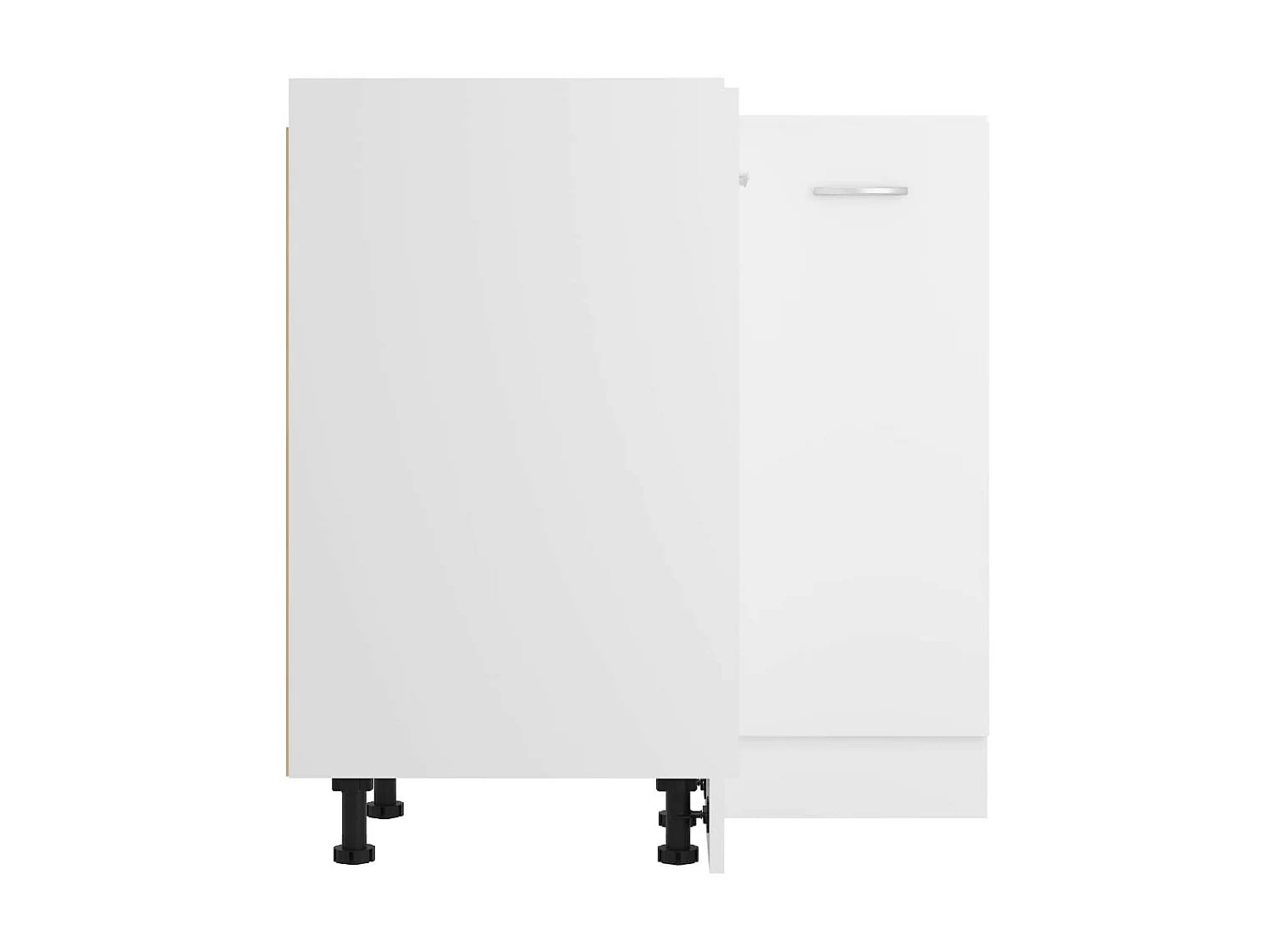 Meuble bas d'angle de cuisine Blanc 75,5x75,5x80,5