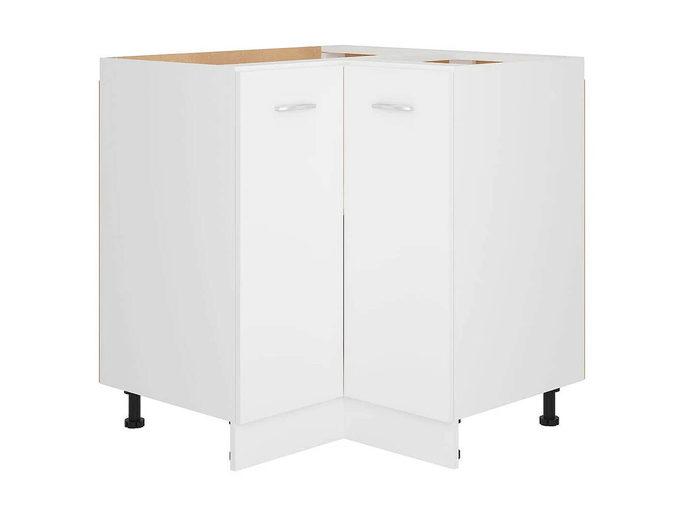 Meuble bas d'angle de cuisine Blanc 75,5x75,5x80,5