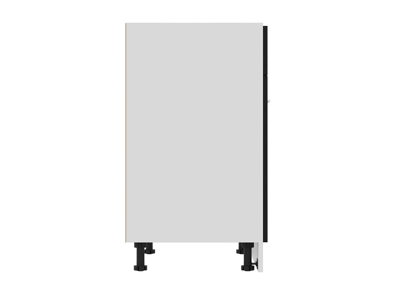 Meuble bas de cuisine Noir 60x46x81,5