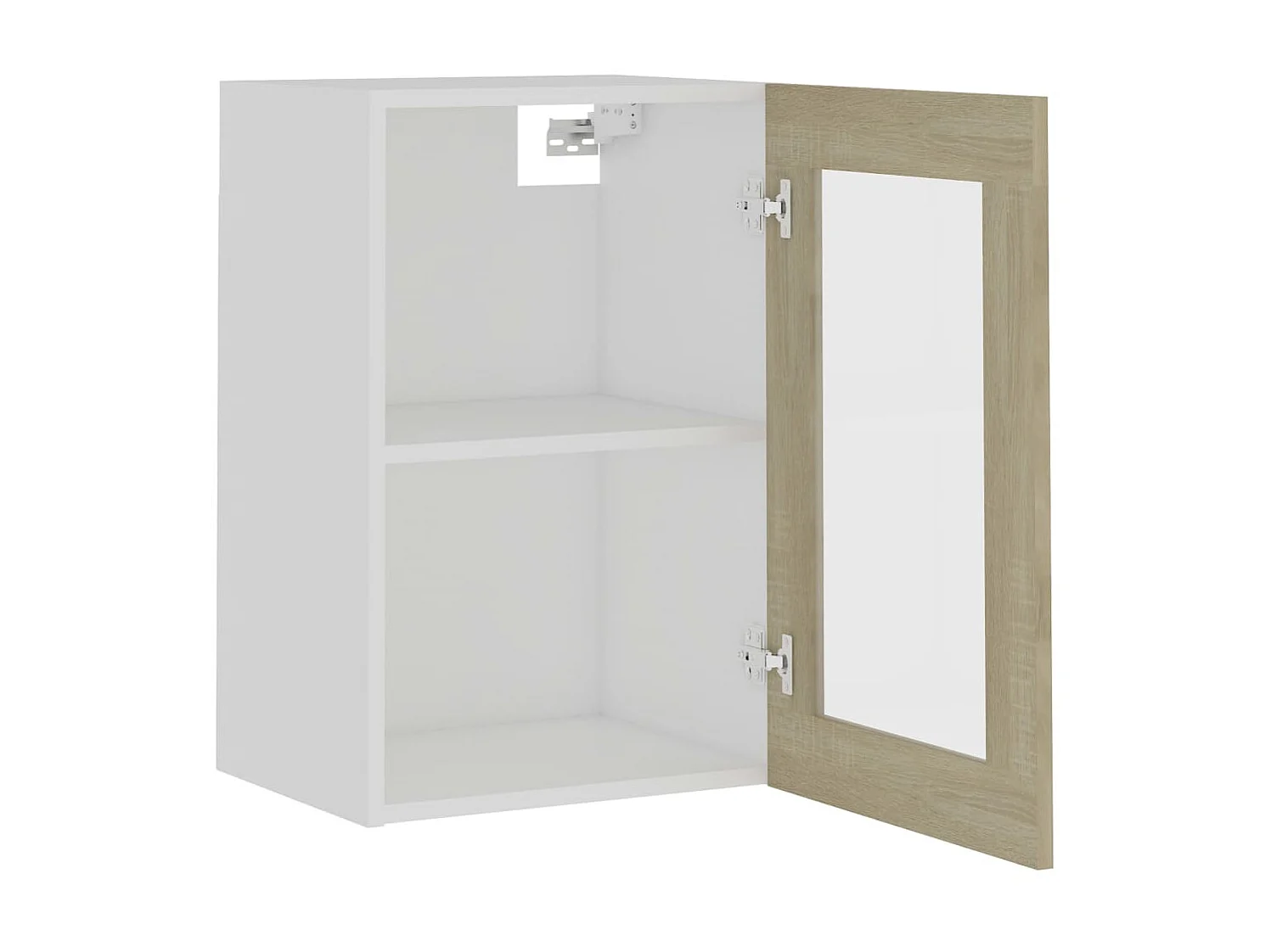Armoire en verre suspendue Chêne sonoma 40x31x60