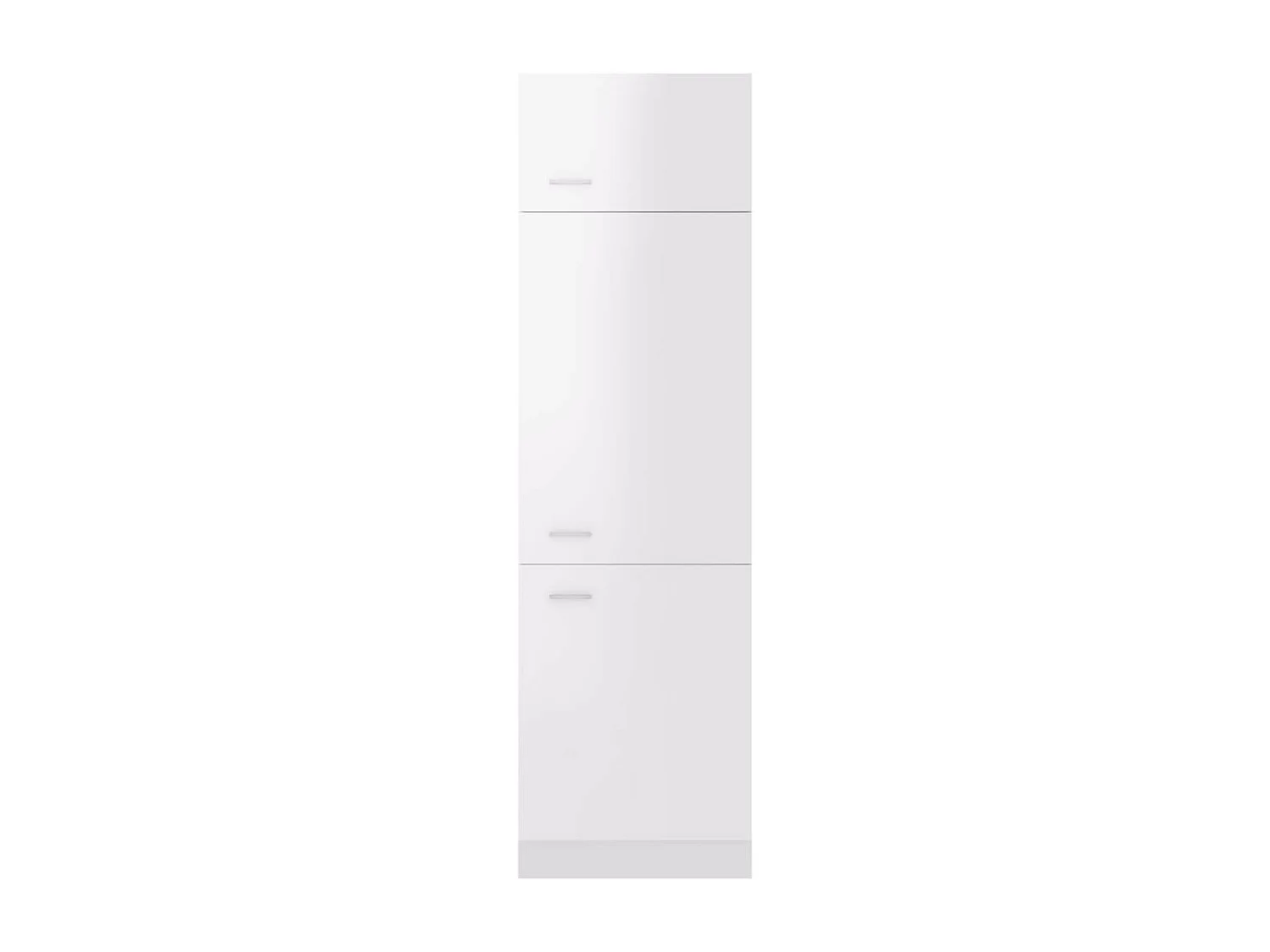 Armoire de cuisine Blanc brillant 60x57x207