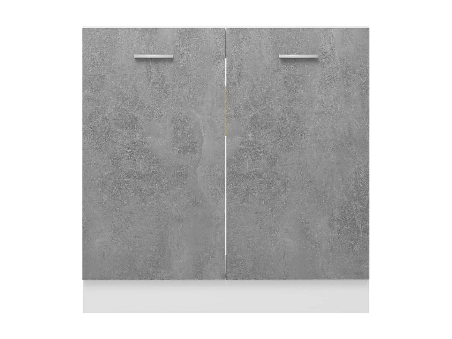 Meuble de cuisine sous évier Gris béton 80x46x81,5