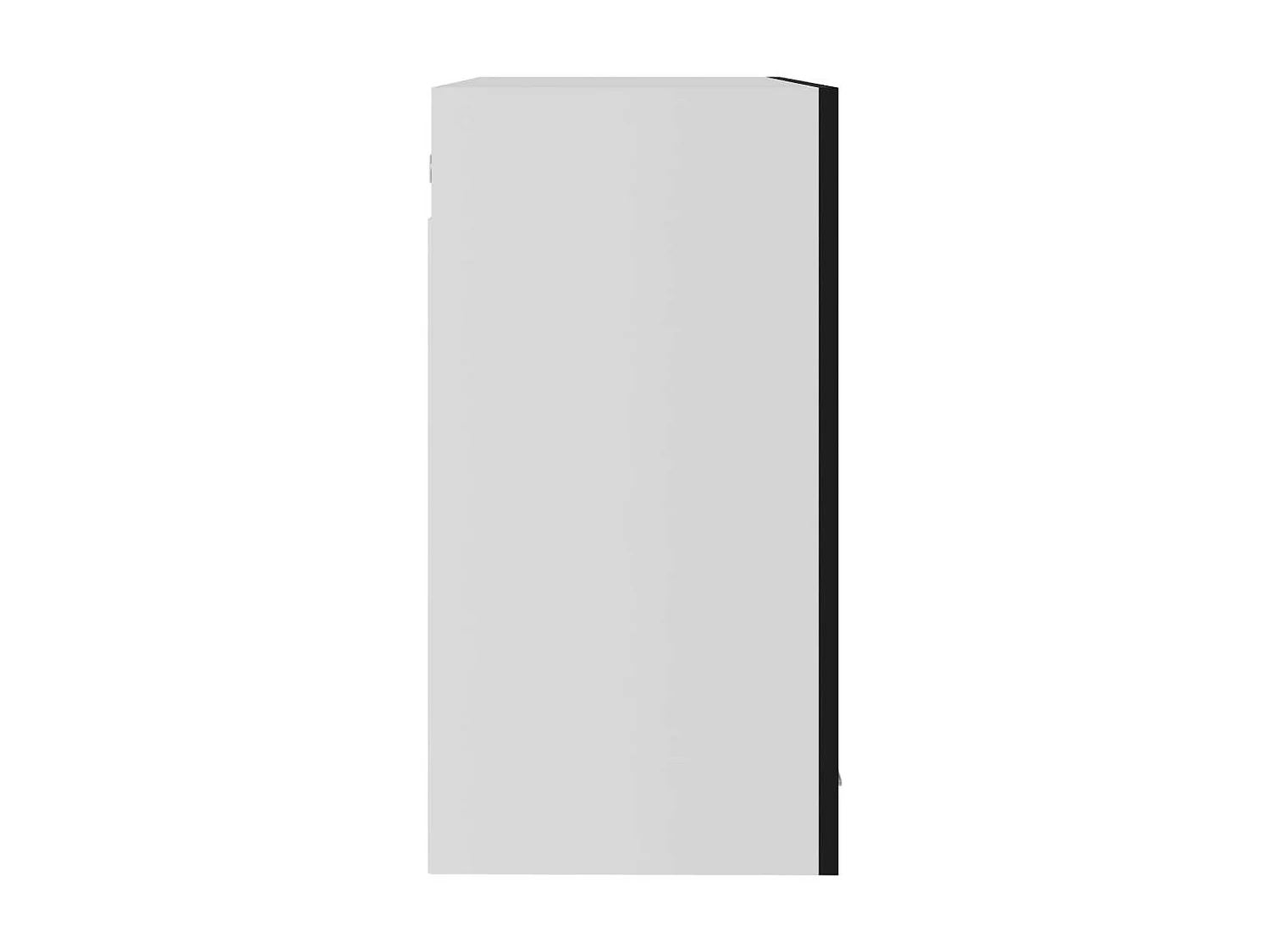 Armoire de cuisine en verre suspendue Noir 80x31x60