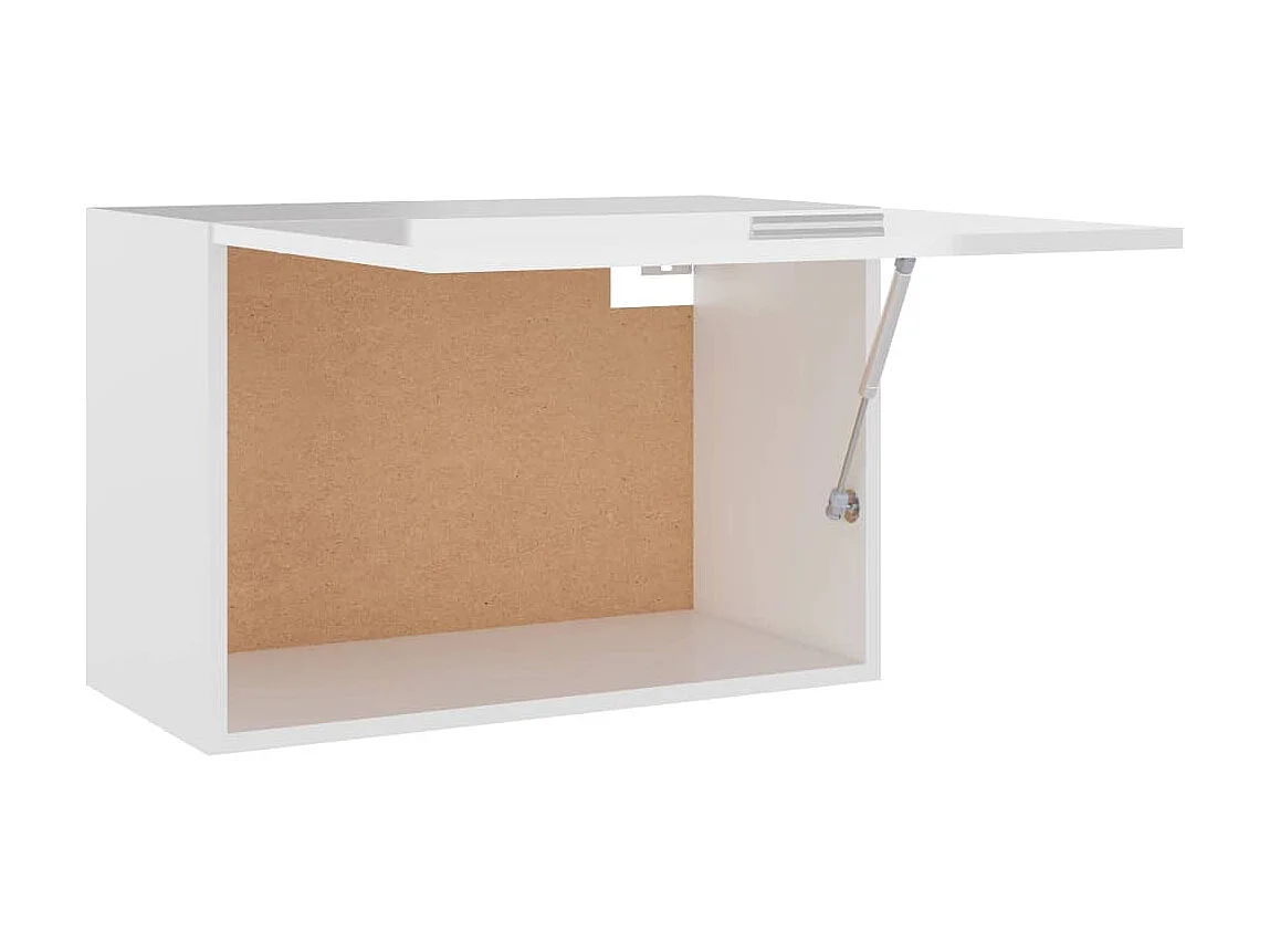 Armoire suspendue Blanc brillant 60x31x40