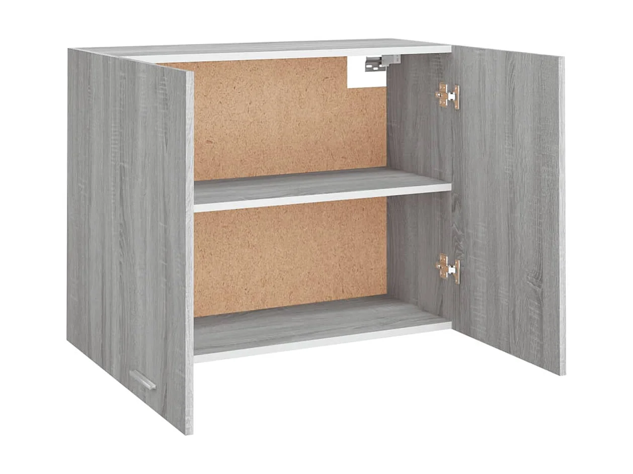 Armoire suspendue Sonoma gris 80x31x60 Bois d'ingénierie