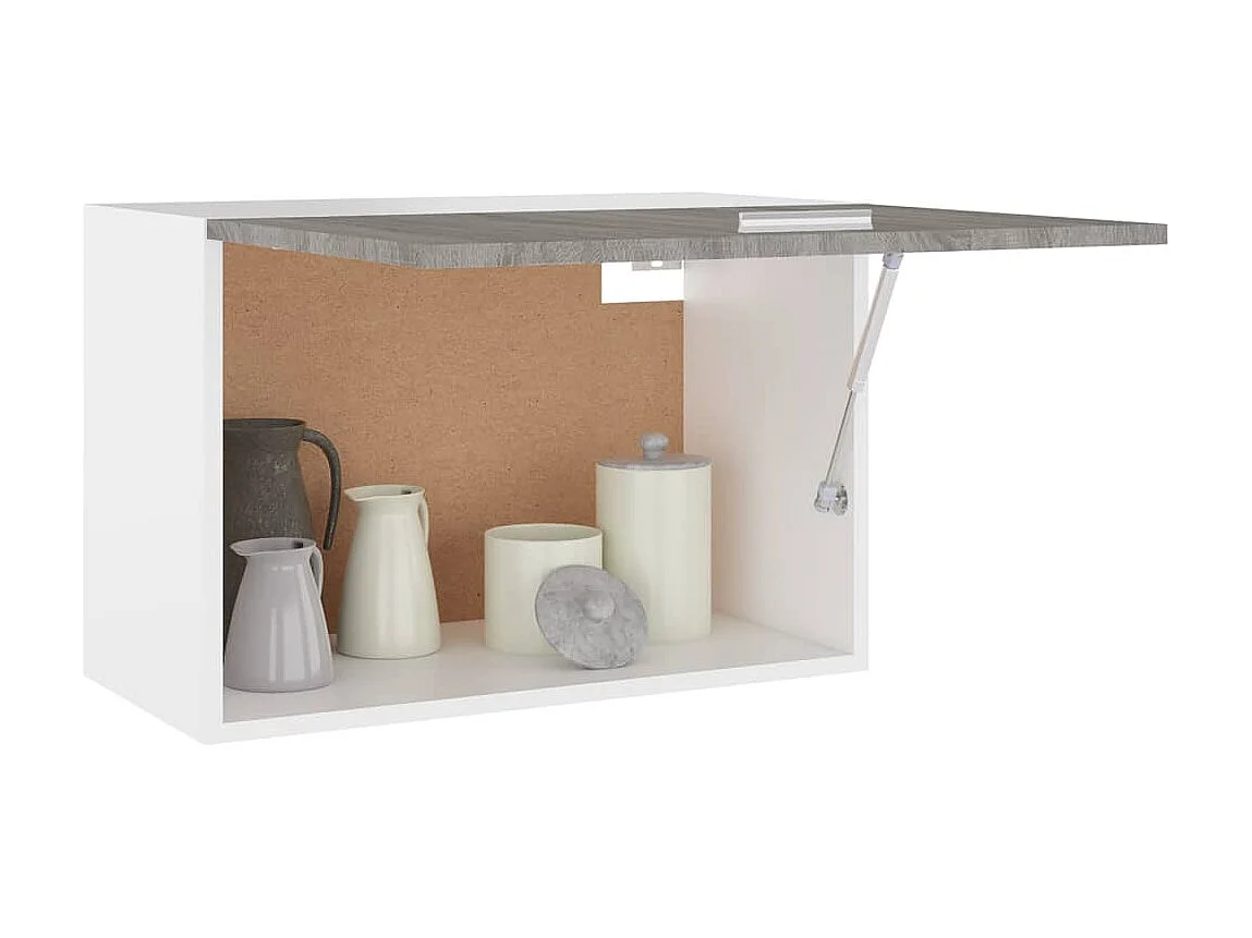 Armoire suspendue Sonoma gris 60x31x40 Bois d'ingénierie