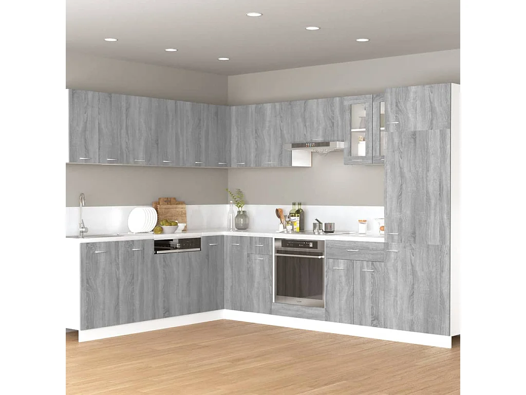 Armoire suspendue Sonoma gris 60x31x40 Bois d'ingénierie