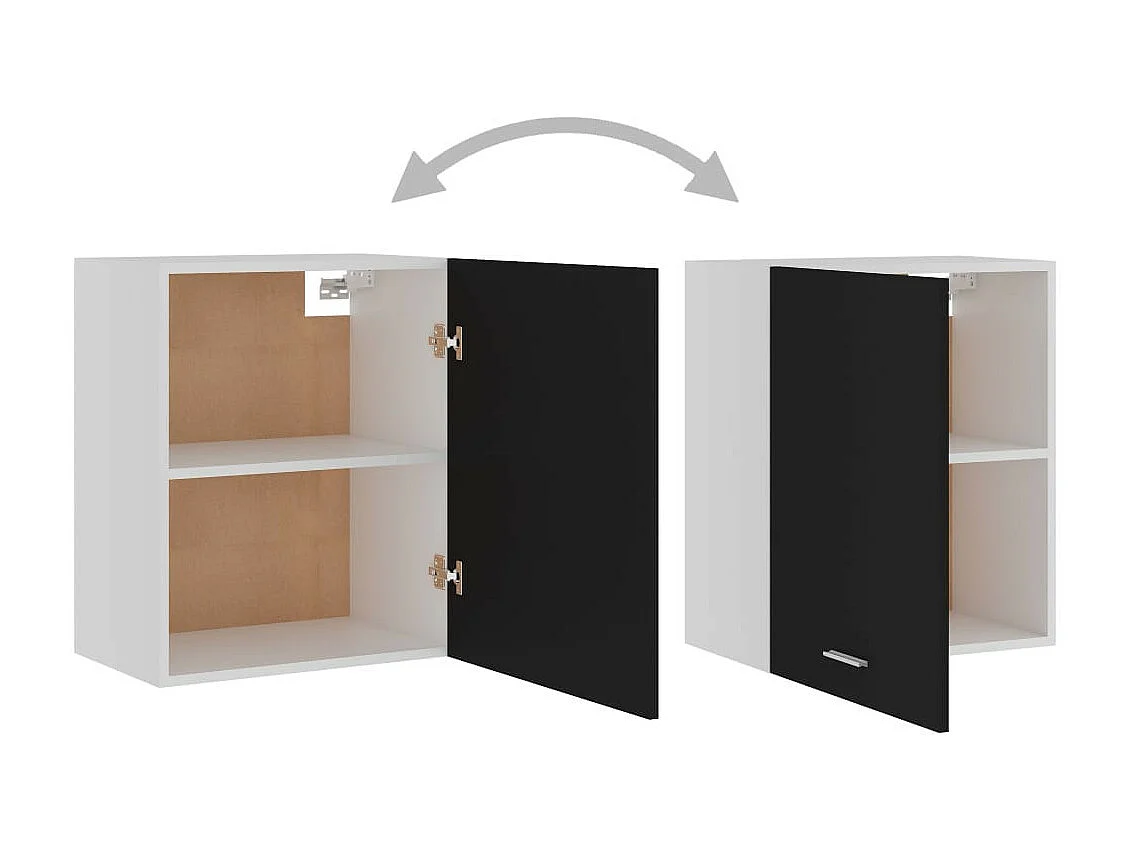 Meuble haut de cuisine Noir 50x31x60