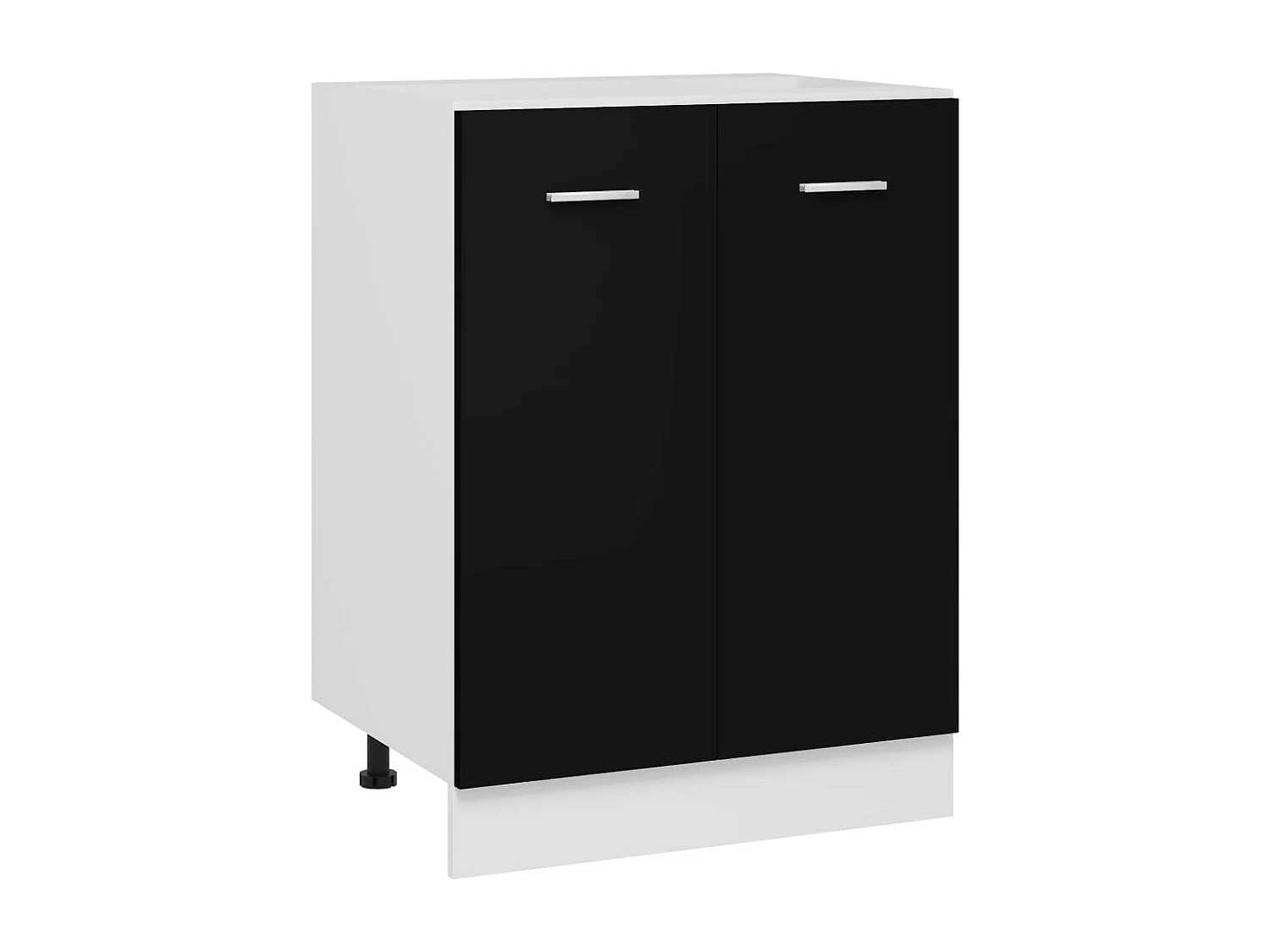 Armoire de cuisine Noir 60x46x81,5 2