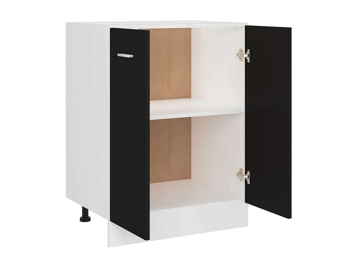 Armoire de cuisine Noir 60x46x81,5 2