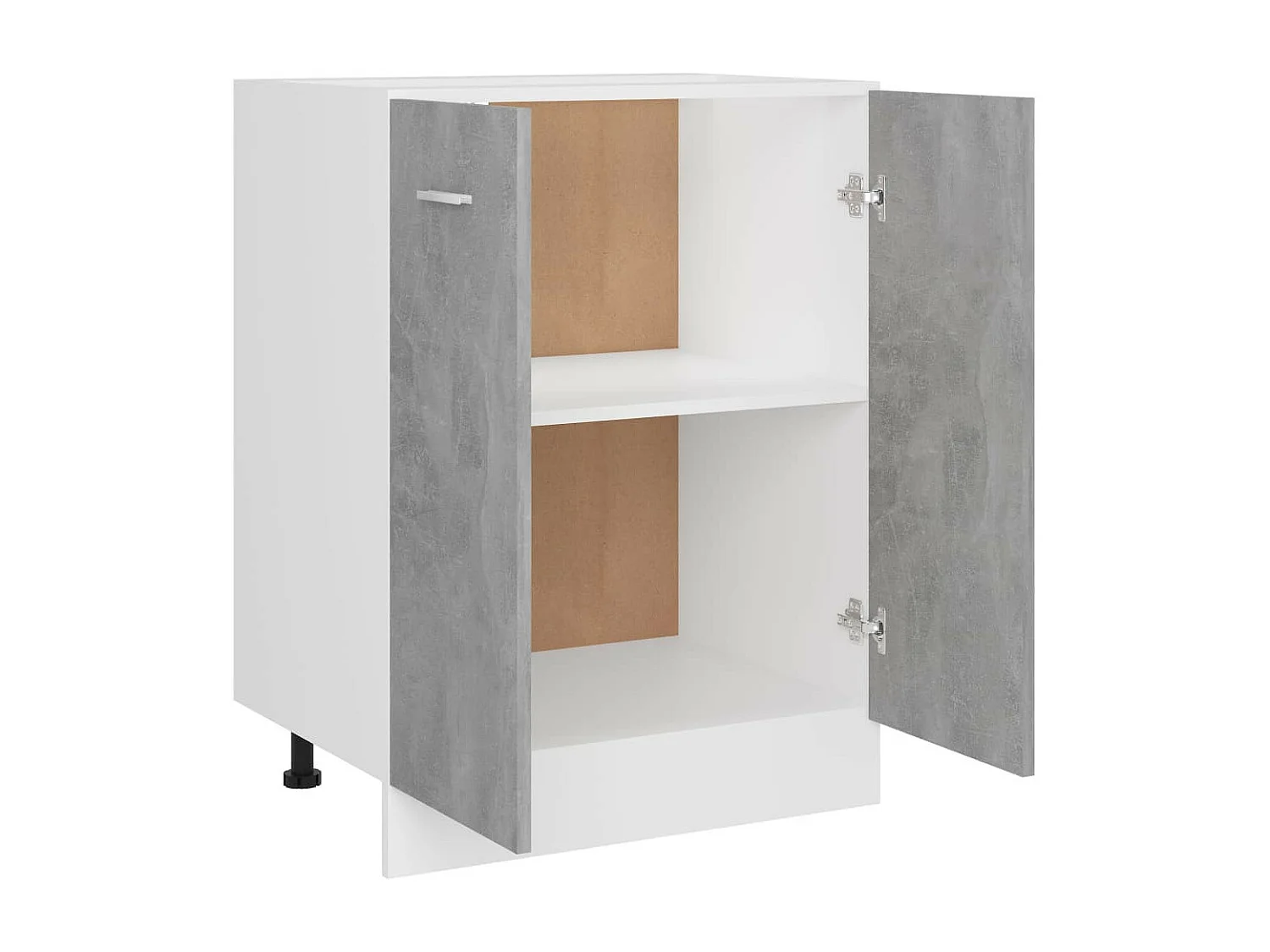Armoire de cuisine Gris béton 60x46x81,5 2