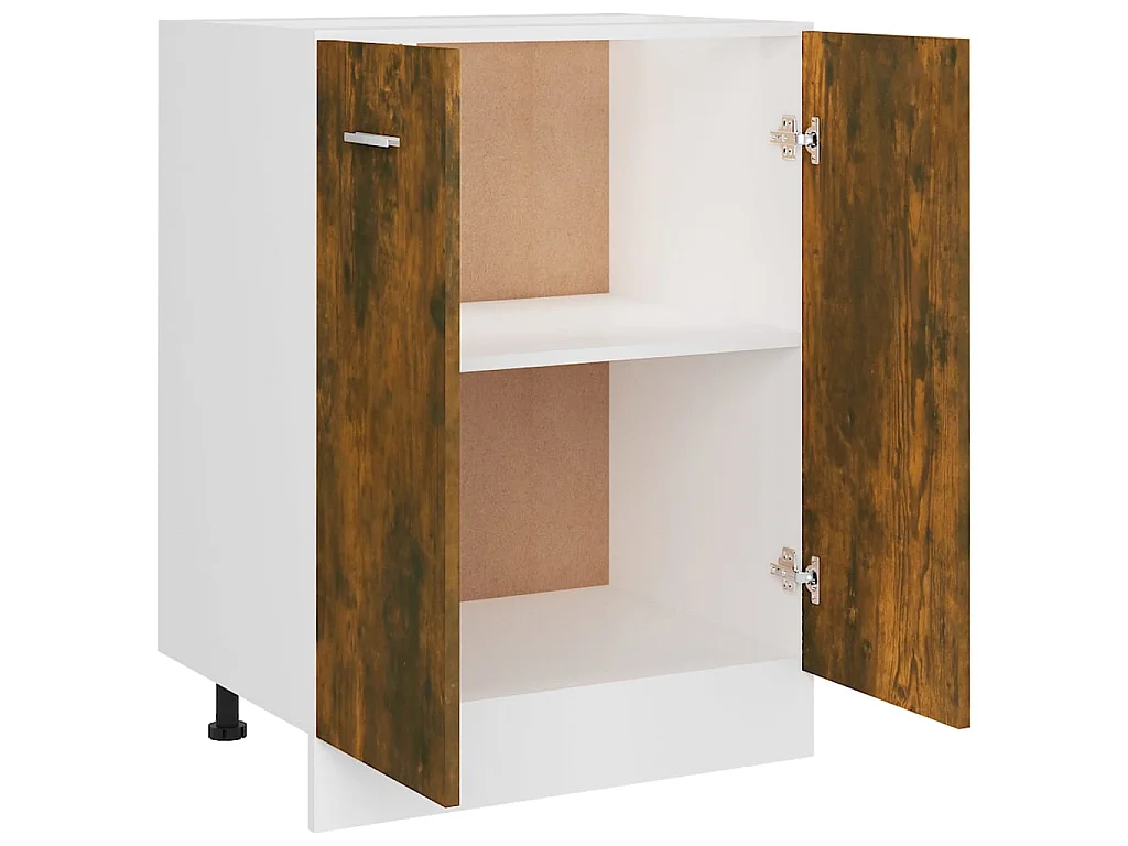 Armoire de plancher Chêne fumé 60x46x81,5 Bois d'ingénierie