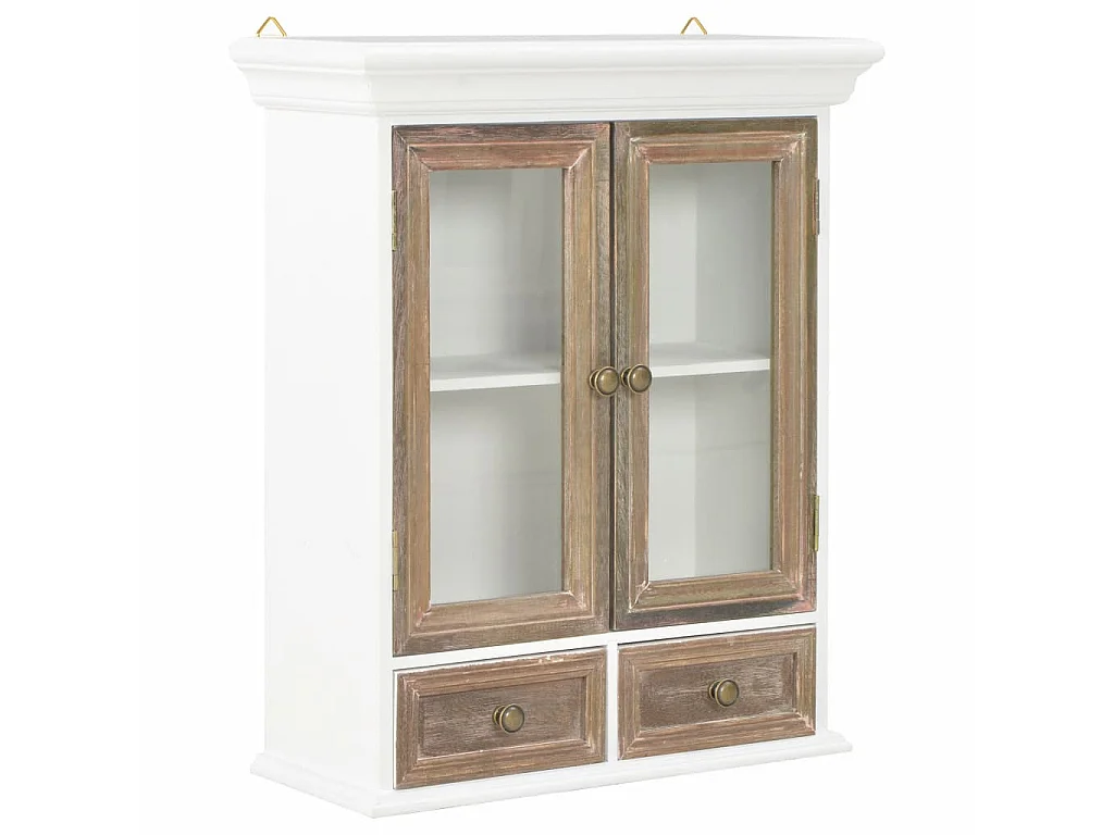 Armoire murale Blanc 49 x 22x59 Bois massif