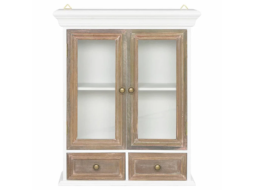 Armoire murale Blanc 49 x 22x59 Bois massif