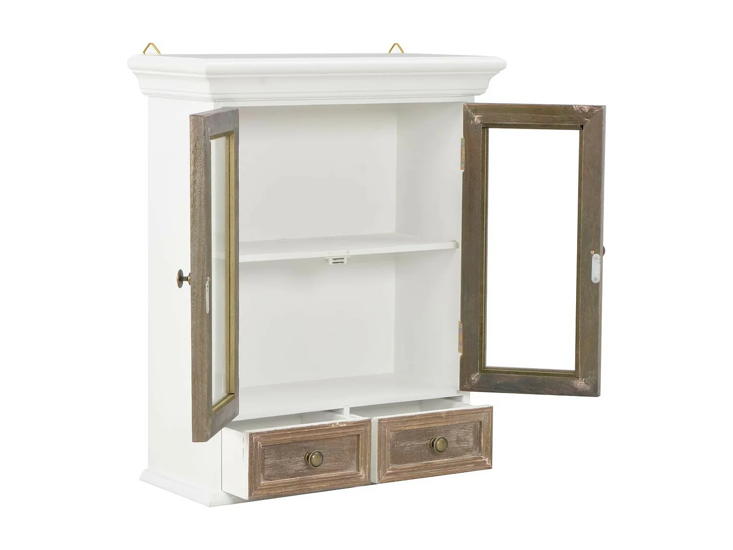 Armoire murale Blanc 49 x 22x59 Bois massif