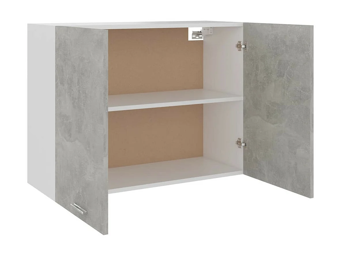 Meuble haut de cuisine Gris béton 80x31x60