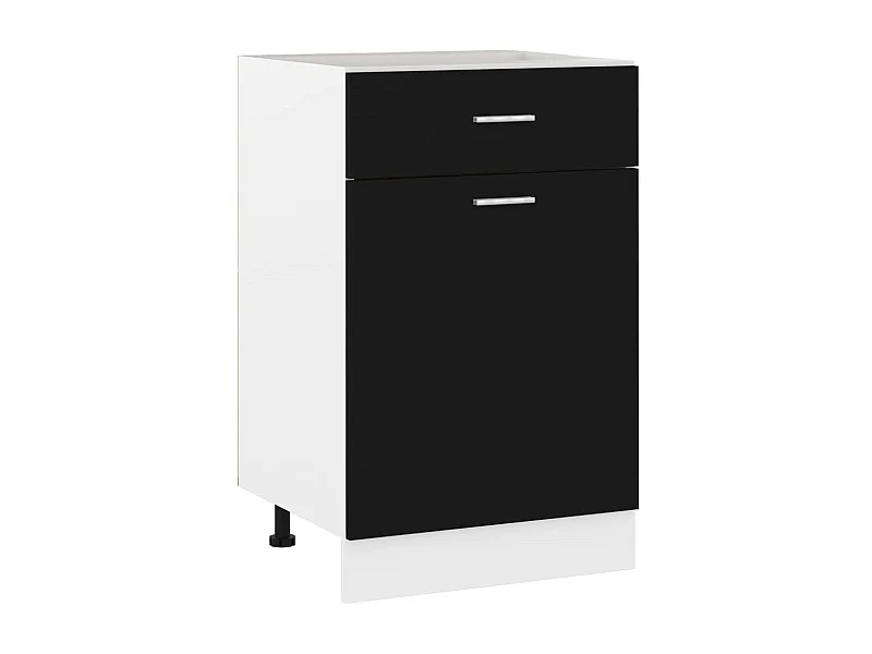 Armoire de cuisine Noir 50x46x81,5