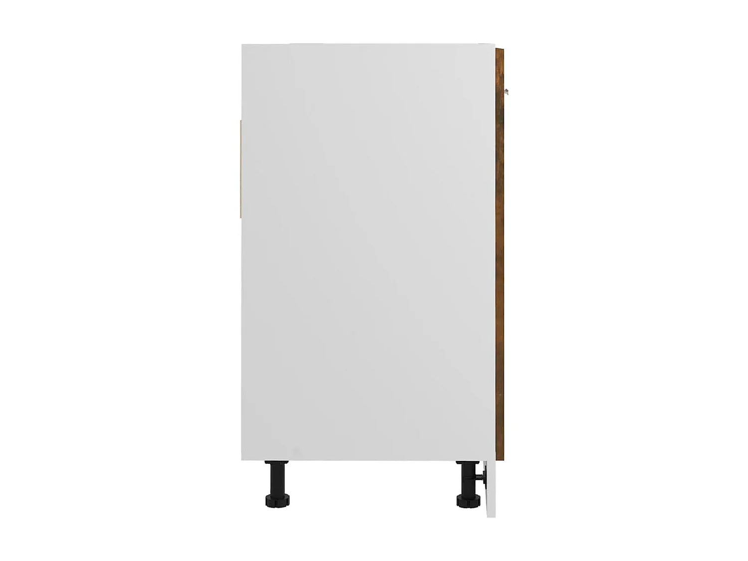 Armoire de plancher d'évier Chêne fumé 80x46x81,5