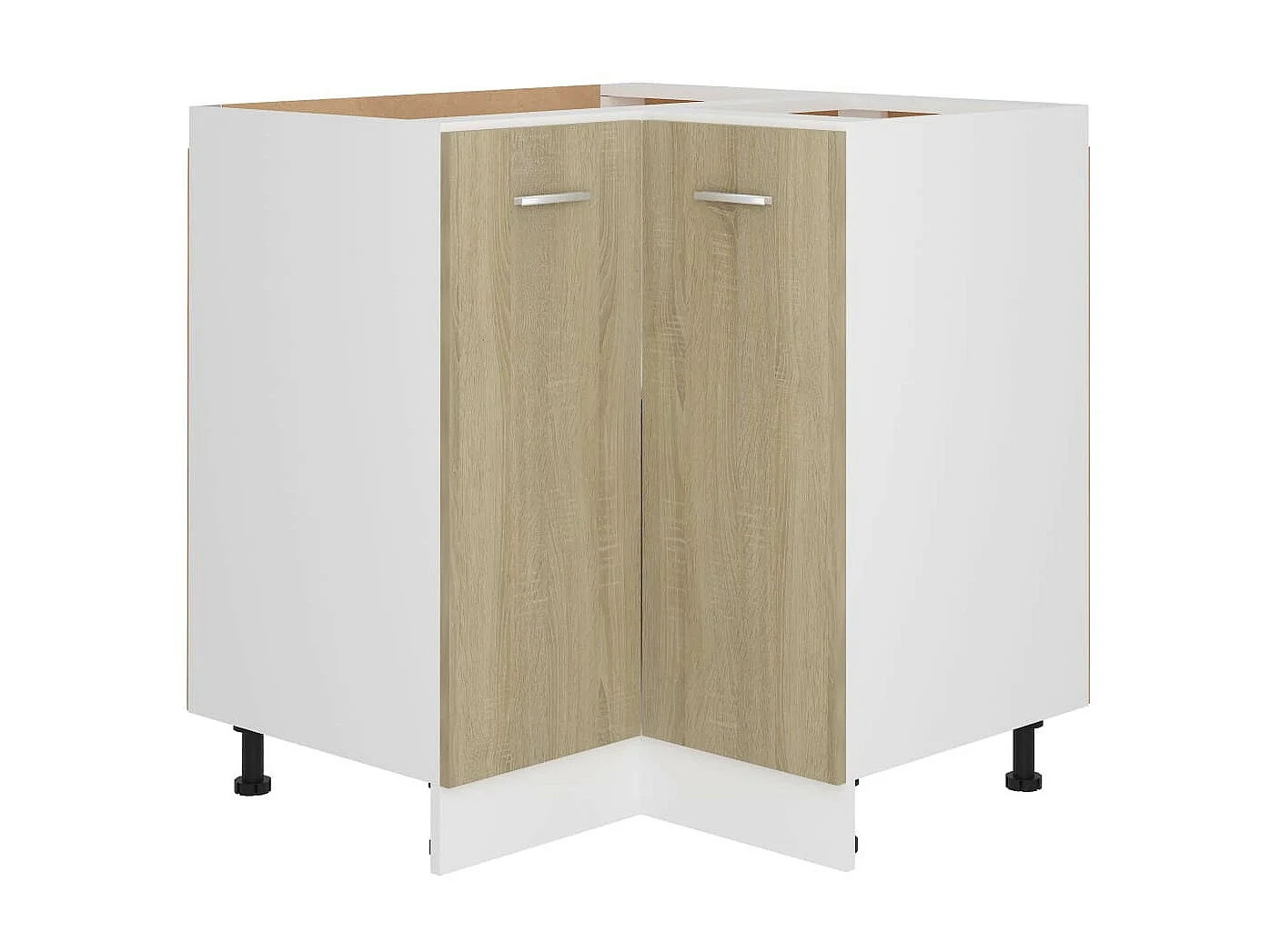 Meuble d'angle bas de cuisine Chêne sonoma 75,5x75,5x80,5