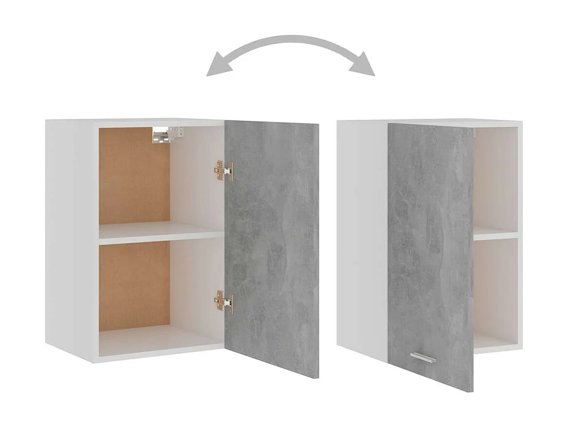 Armoire haute de cuisine Gris béton 39,5x31x60