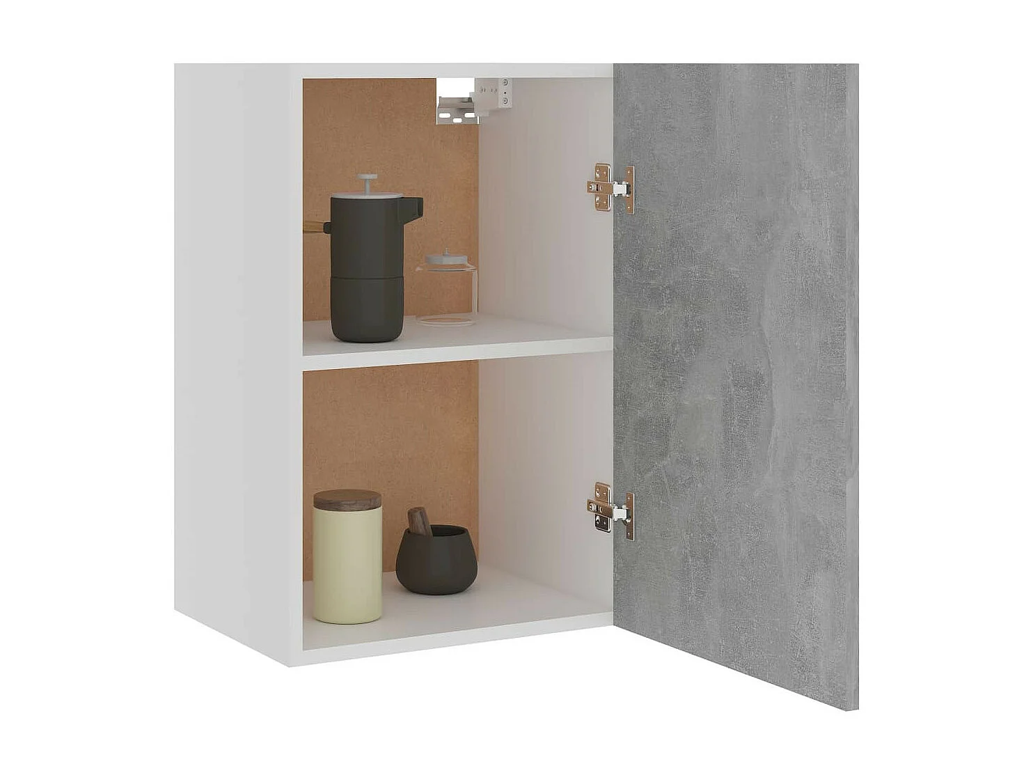 Armoire haute de cuisine Gris béton 39,5x31x60