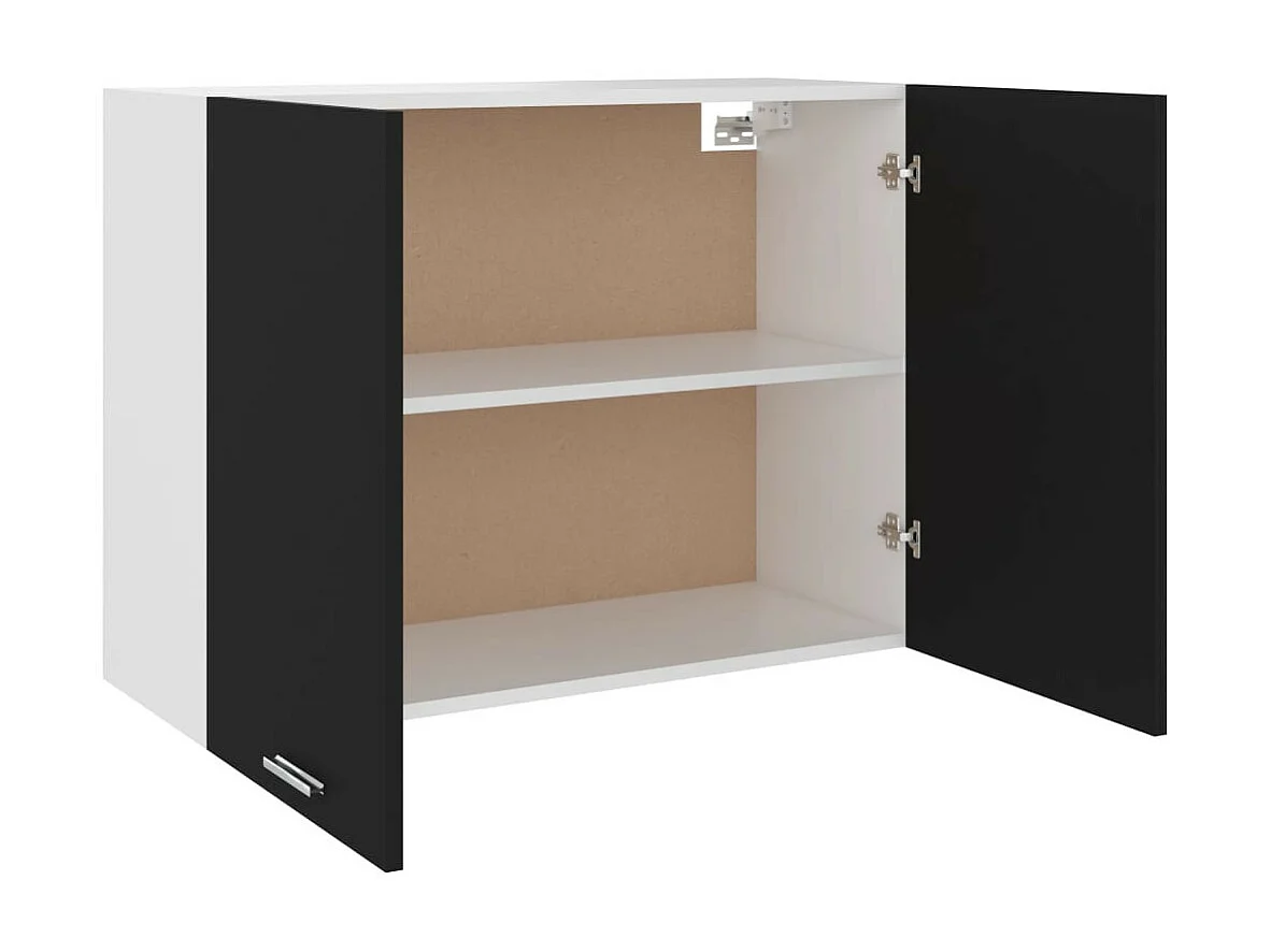 Meuble haut de cuisine Noir 80x31x60