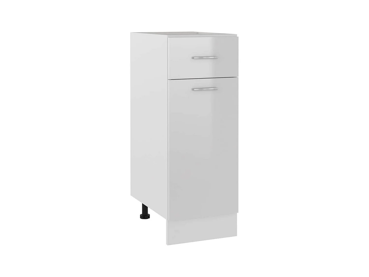 Meuble bas de cuisine Blanc brillant 30x46x81,5