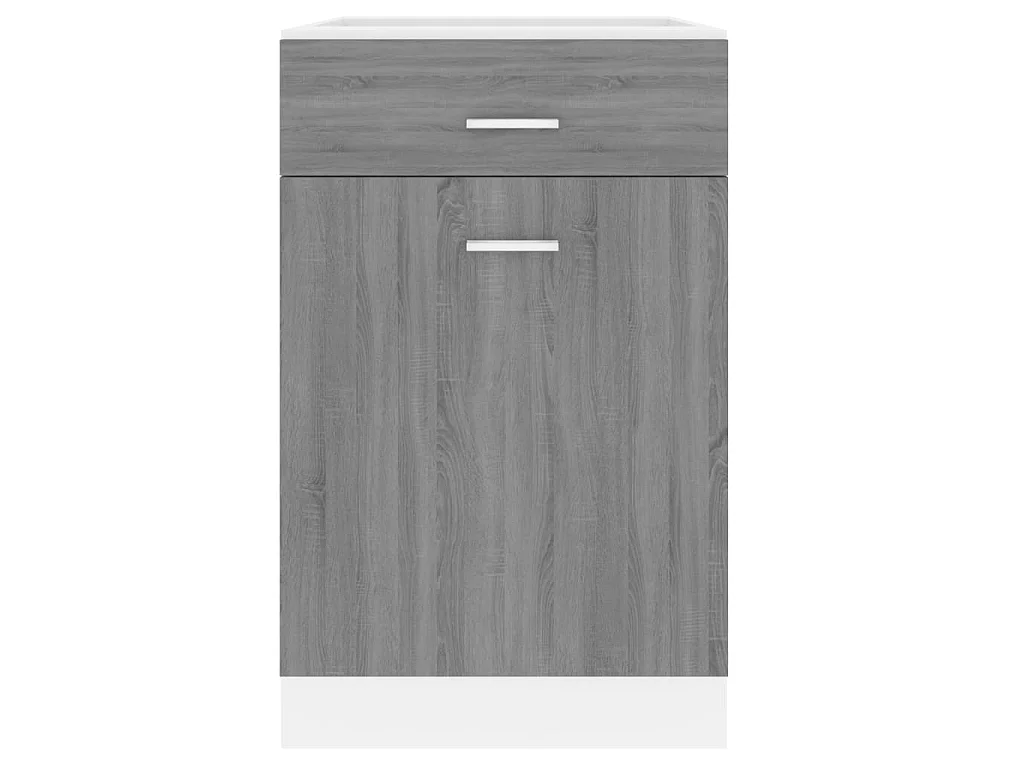 Armoire de plancher à tiroir Sonoma gris 50x46x81,5