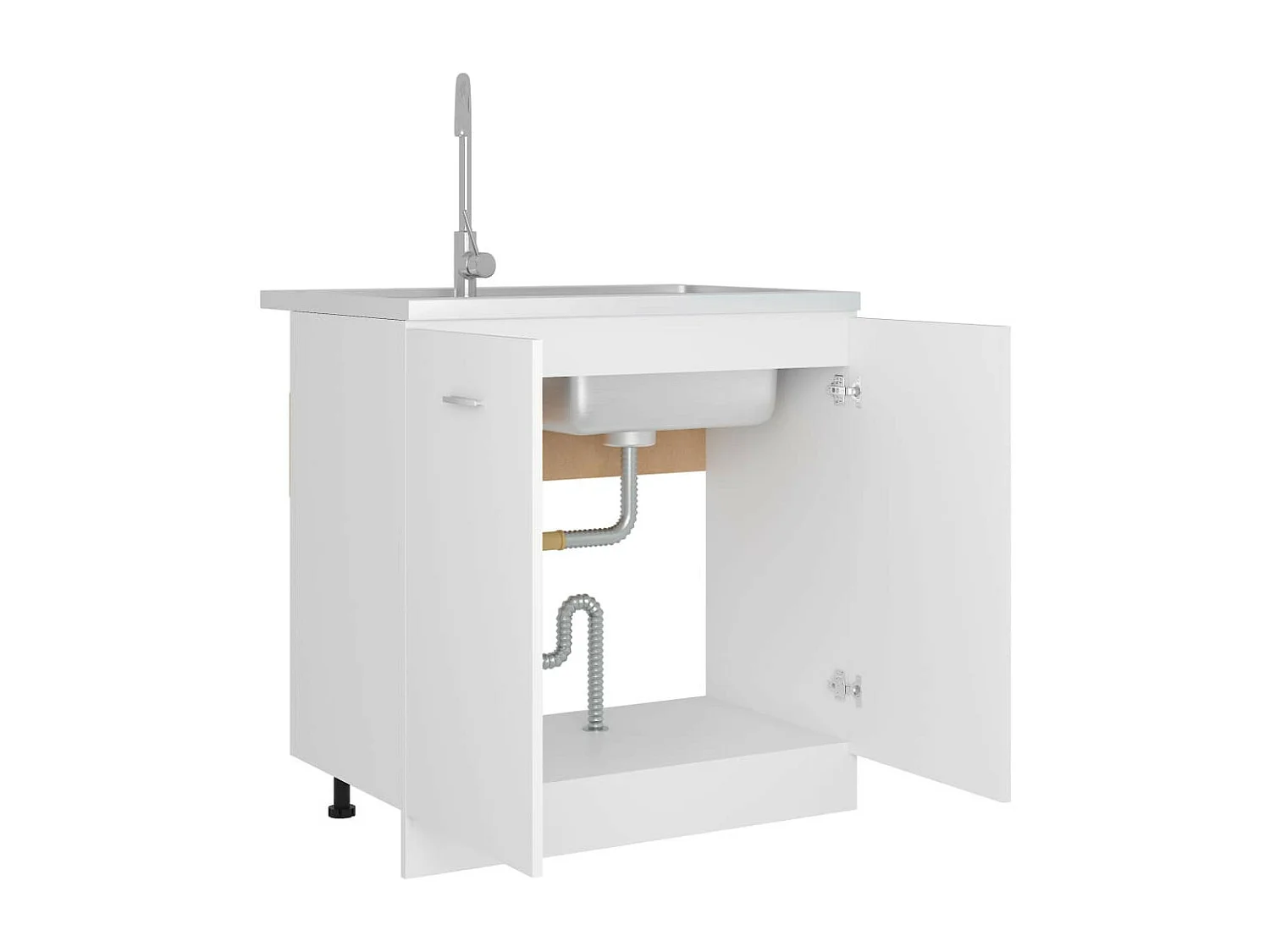 Armoire de cuisine Blanc 80x46x81,5