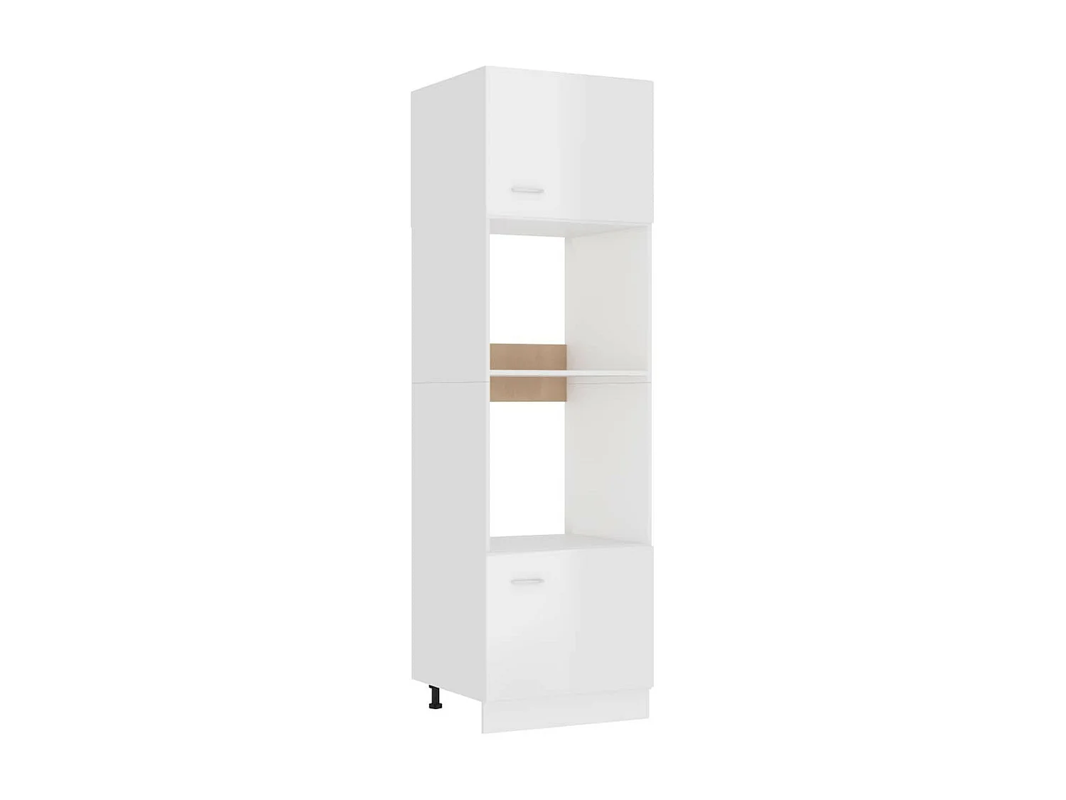 Colonne de cuisine Blanc brillant 60x57x207 2