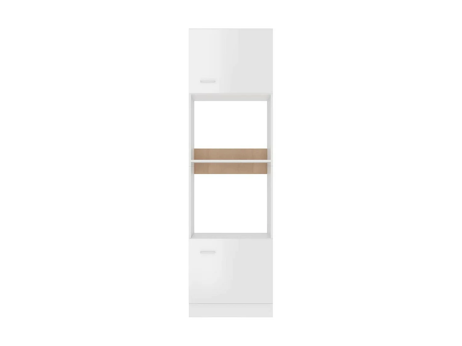 Colonne de cuisine Blanc brillant 60x57x207 2