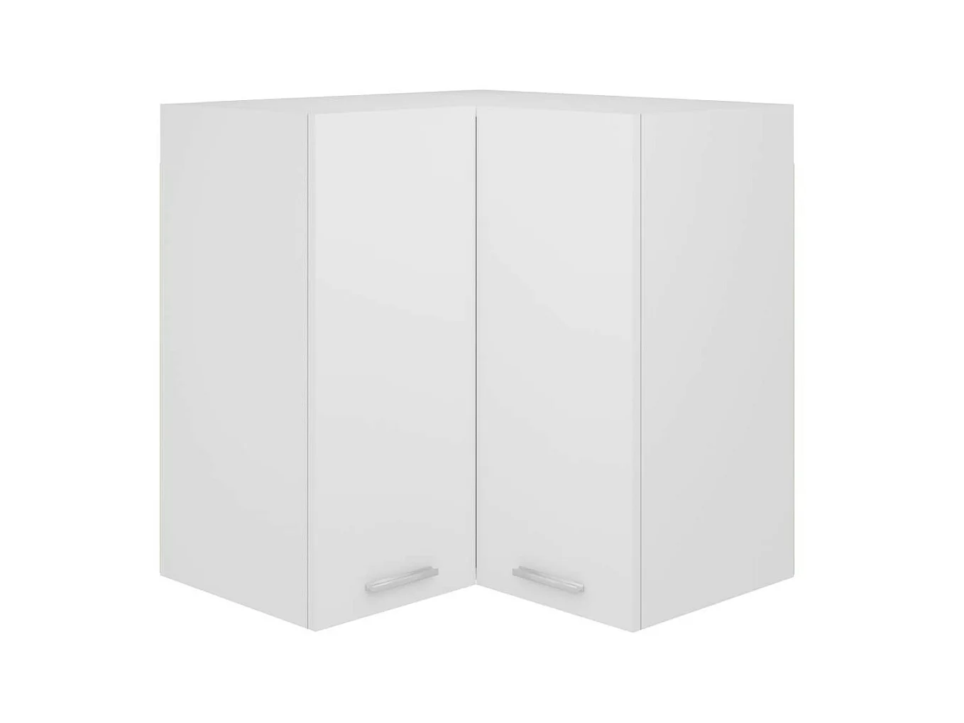 Armoire d'angle suspendue Blanc 57x57x60