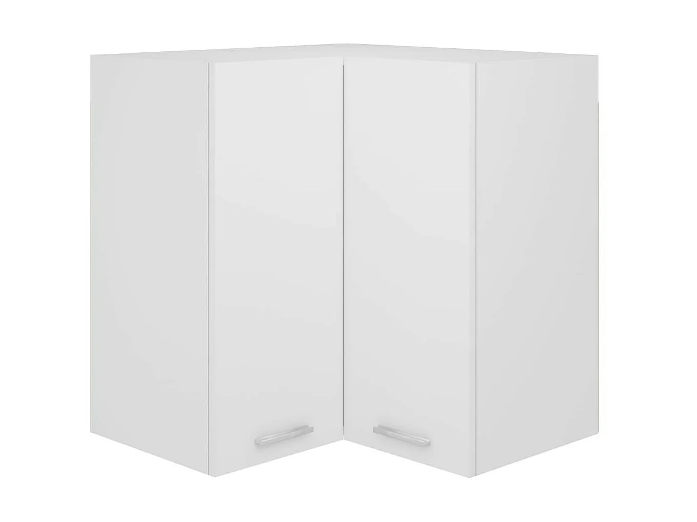 Armoire d'angle suspendue Blanc 57x57x60