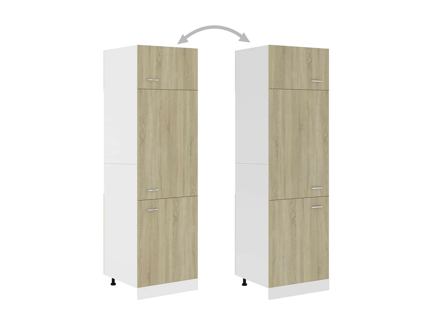 Armoire de cuisine Chêne sonoma 60x57x207 2