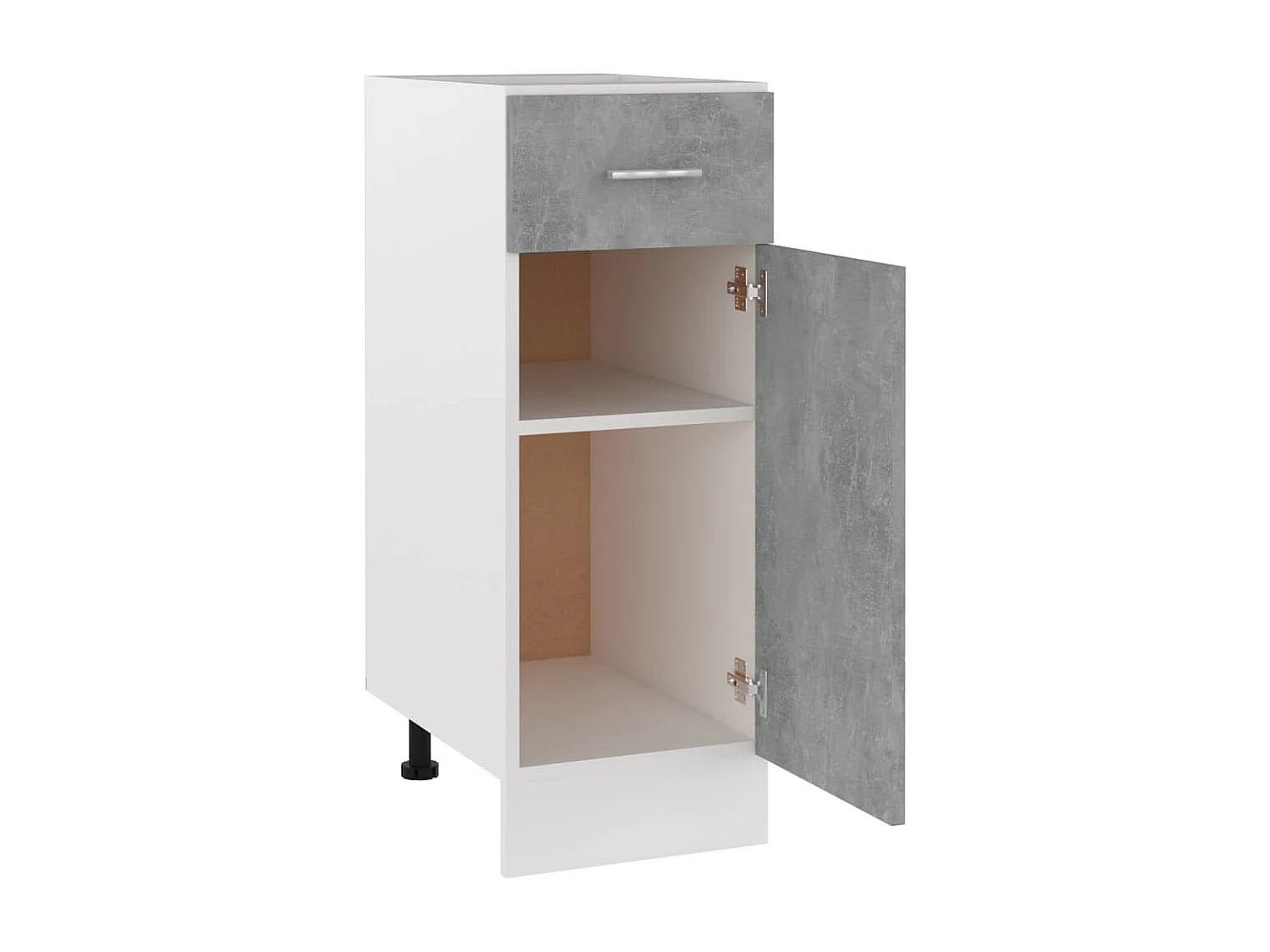 Meuble bas de cuisine Gris béton 30x46x81,5