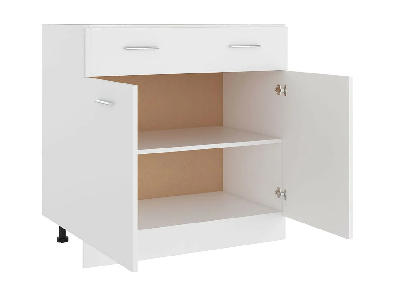 Meuble bas de cuisine Blanc 80x46x81,5
