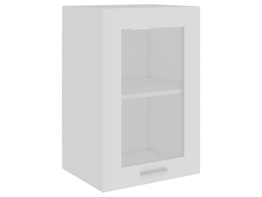 Armoire en verre suspendue Blanc 40x31x60