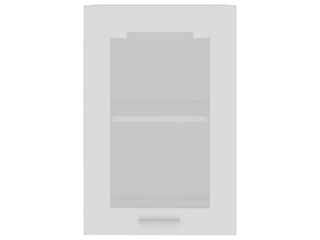 Armoire en verre suspendue Blanc 40x31x60